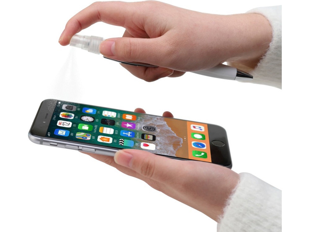 Шариковая ручка Nash с распылителем, белый (Изображение 2)