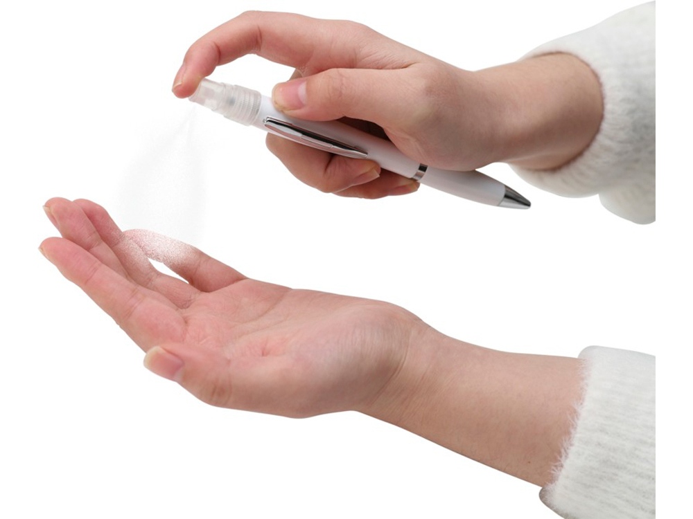 Шариковая ручка Nash с распылителем, белый (Изображение 3)