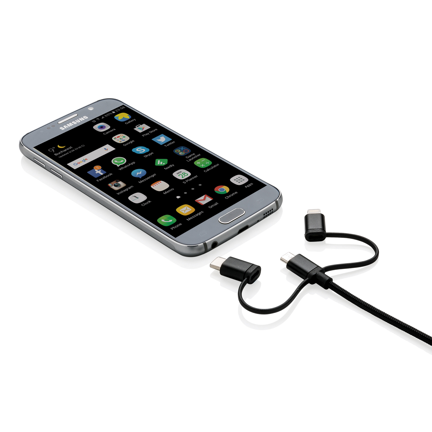 Универсальный кабель 3 в 1 с лицензией MFi (Изображение 8)