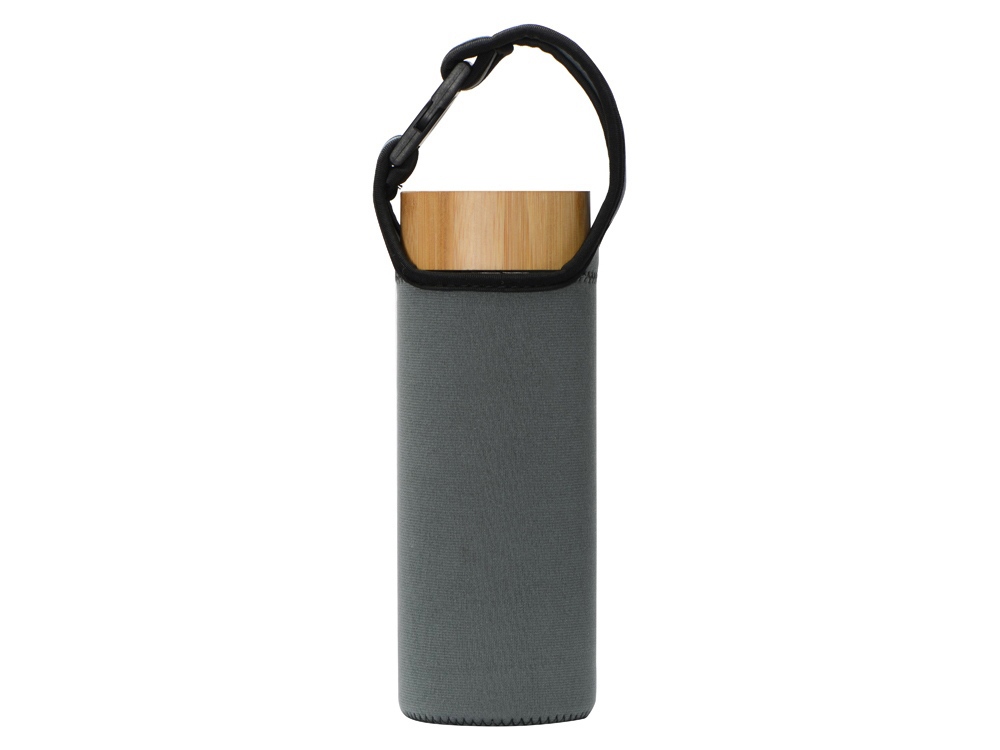 Стеклянный термос из стекла с двойными стенками и ситечком 320 мл Badachu в чехле, прозрачный (Изображение 7)