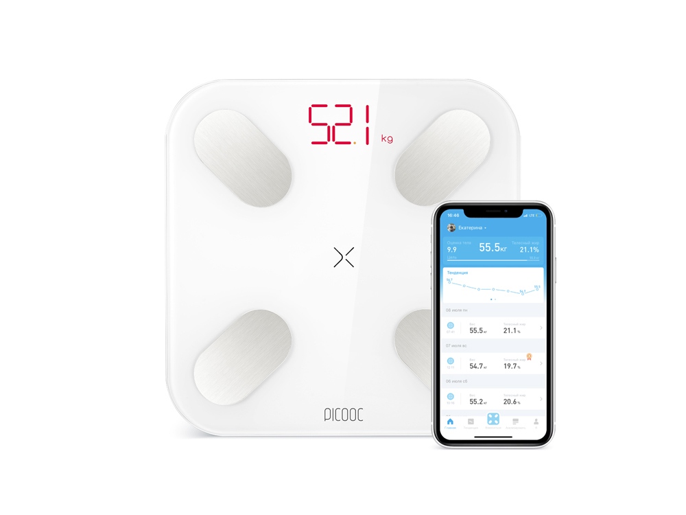 Умные диагностические весы Mini  V2 (белый)  (Изображение 1)