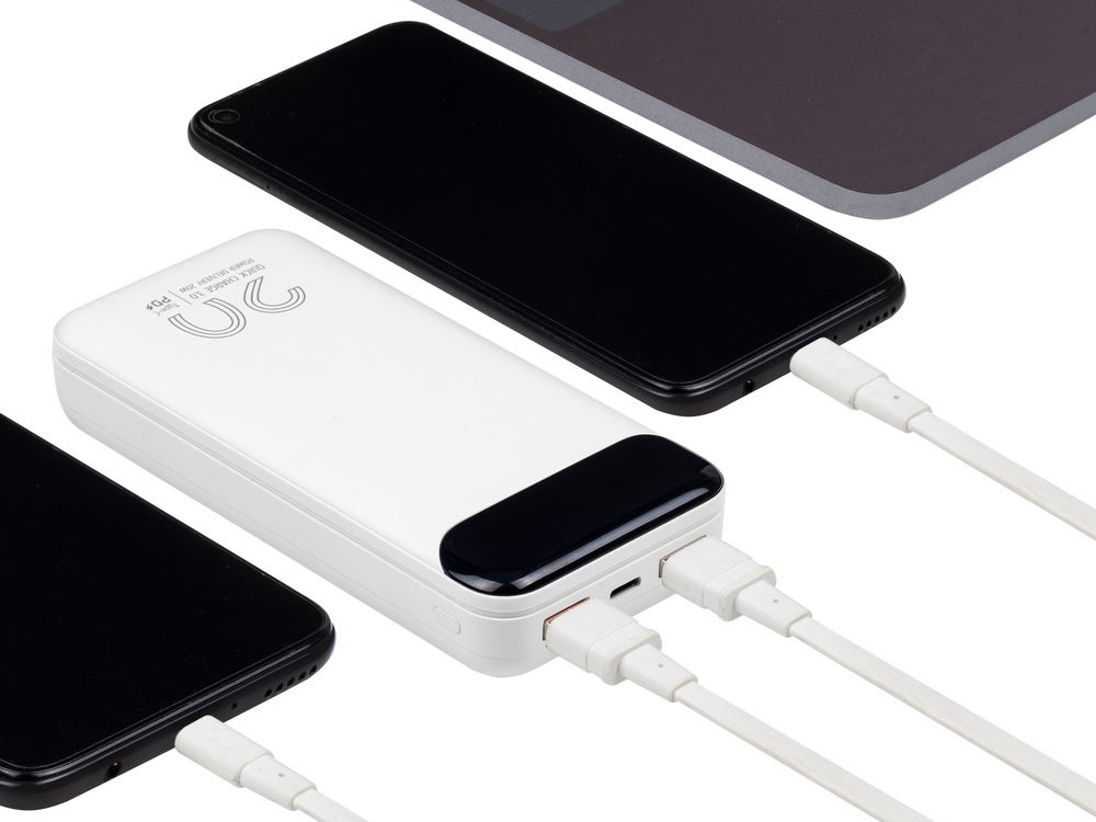 Внешний аккумулятор с дисплеем, 20000 mAh (Изображение 13)