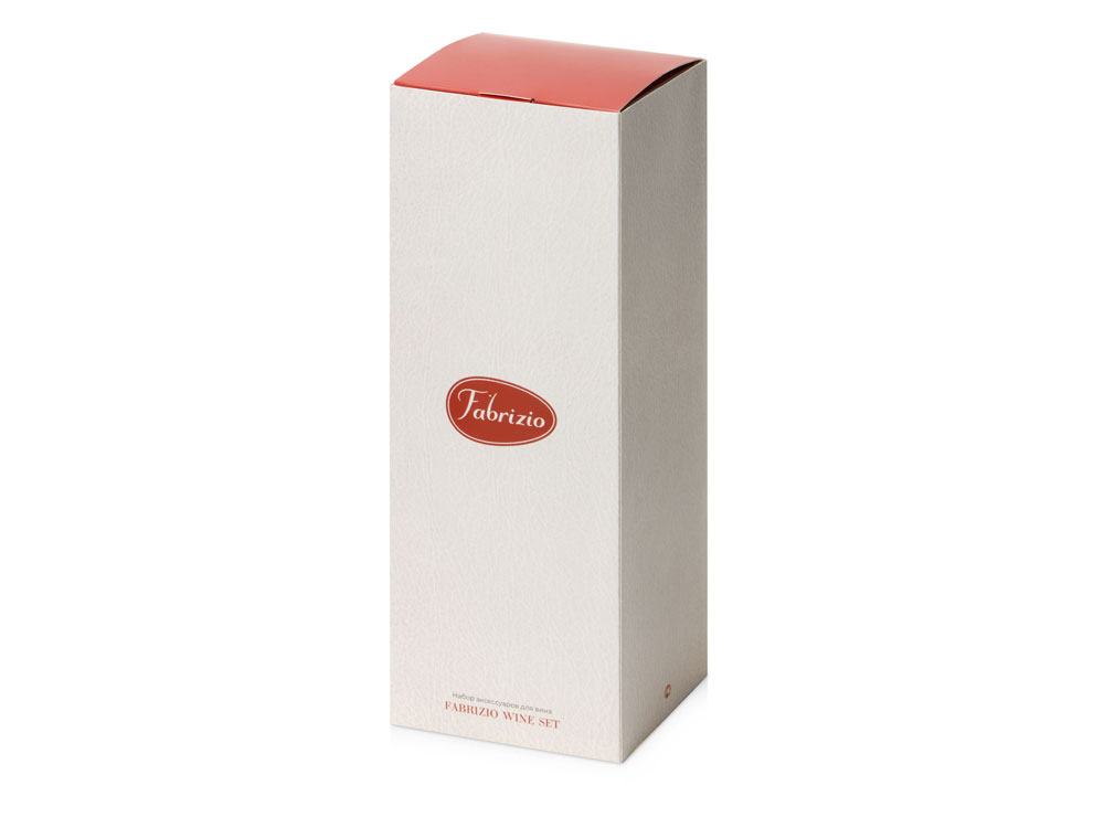 Набор аксессуаров для вина в подарочной коробке Fabrizio, коричневый (Изображение 8)