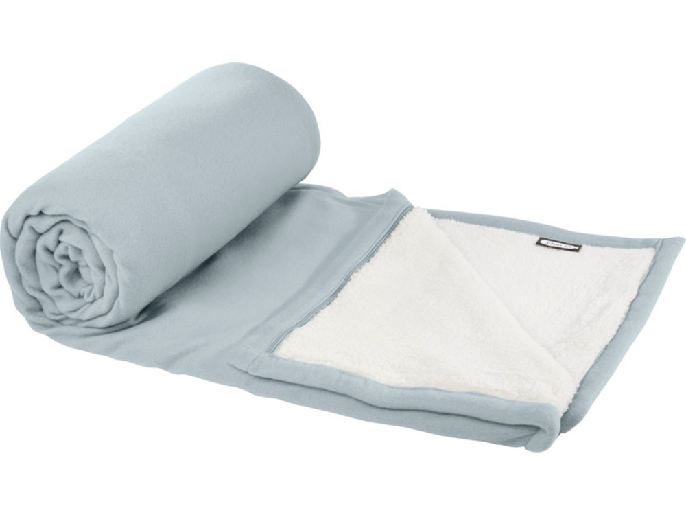 Плед Marigold из вторичного ПЭТ (серый/белый)  (Изображение 4)