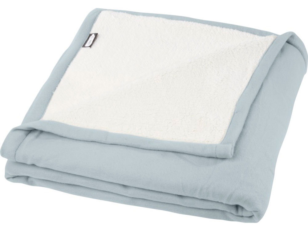 Плед Marigold из вторичного ПЭТ (серый/белый)  (Изображение 5)