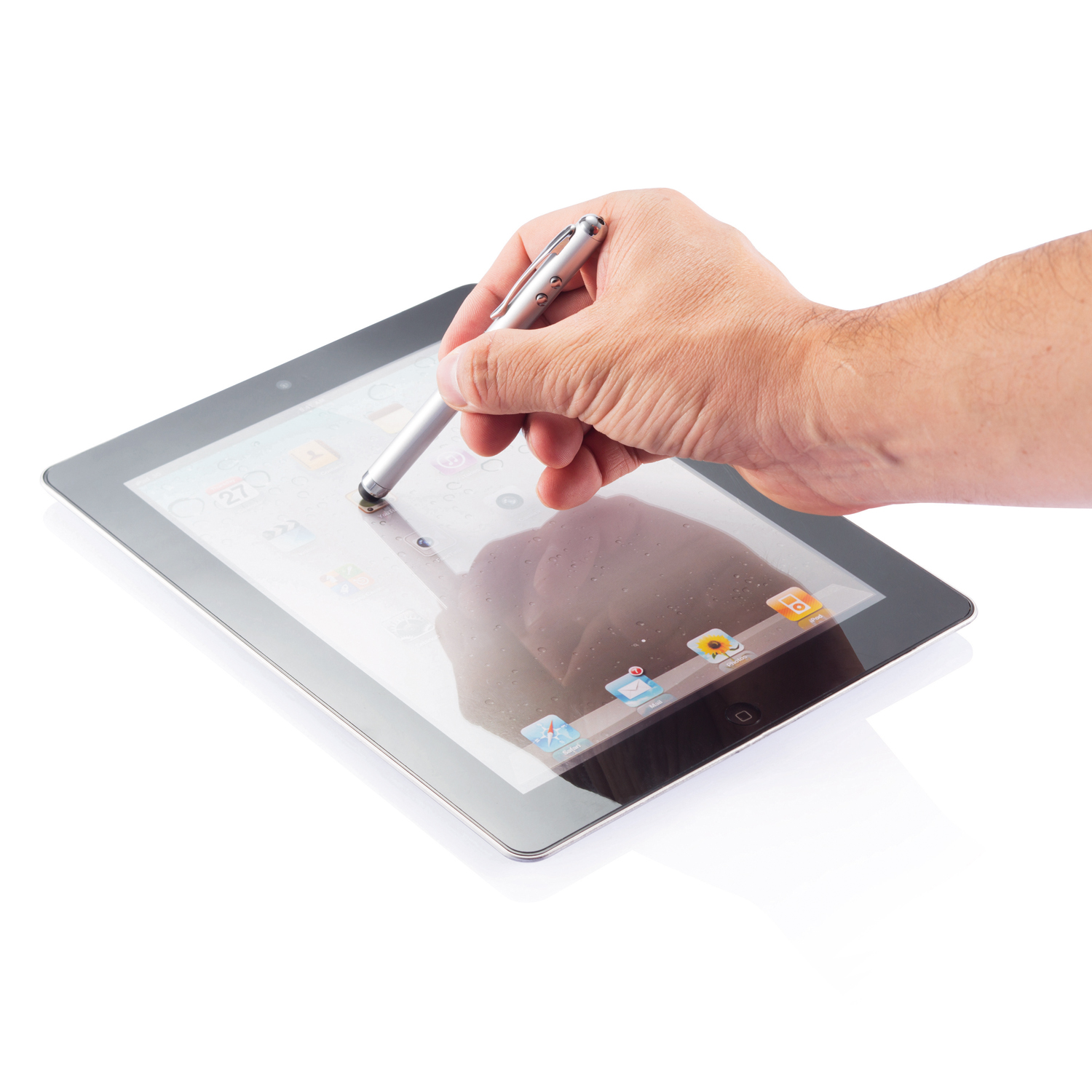 Ручка-стилус с фонариком и лазерной указкой 4 в 1 (Изображение 4)