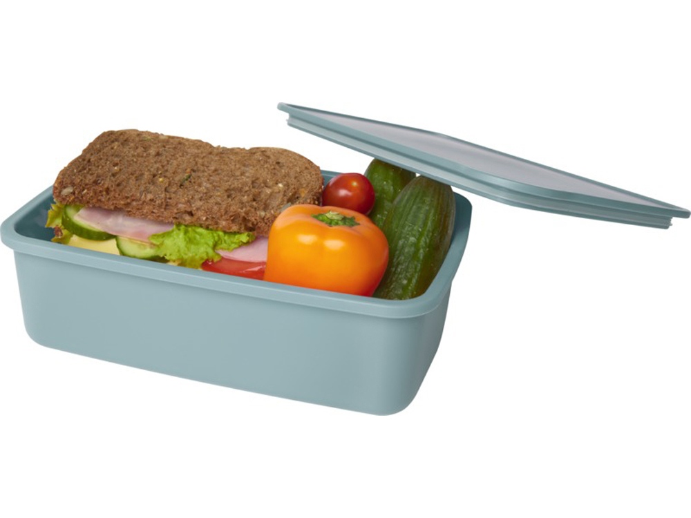 Контейнер для завтрака Dovi из переработанного пластика (зеленый)  (Изображение 3)
