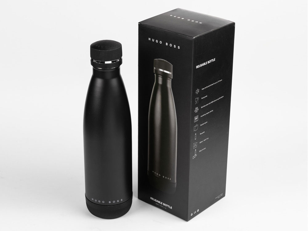 Термобутылка с вакуумной изоляцией Gear Matrix (черный)  (Изображение 2)