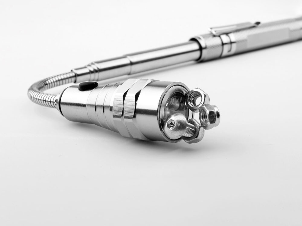 NOBEND. Выдвижной фонарик, Серебряный (Изображение 3)