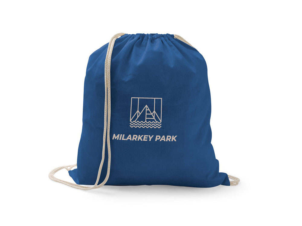 Сумка в формате рюкзака из 100% хлопка ILFORD (синий)  (Изображение 3)