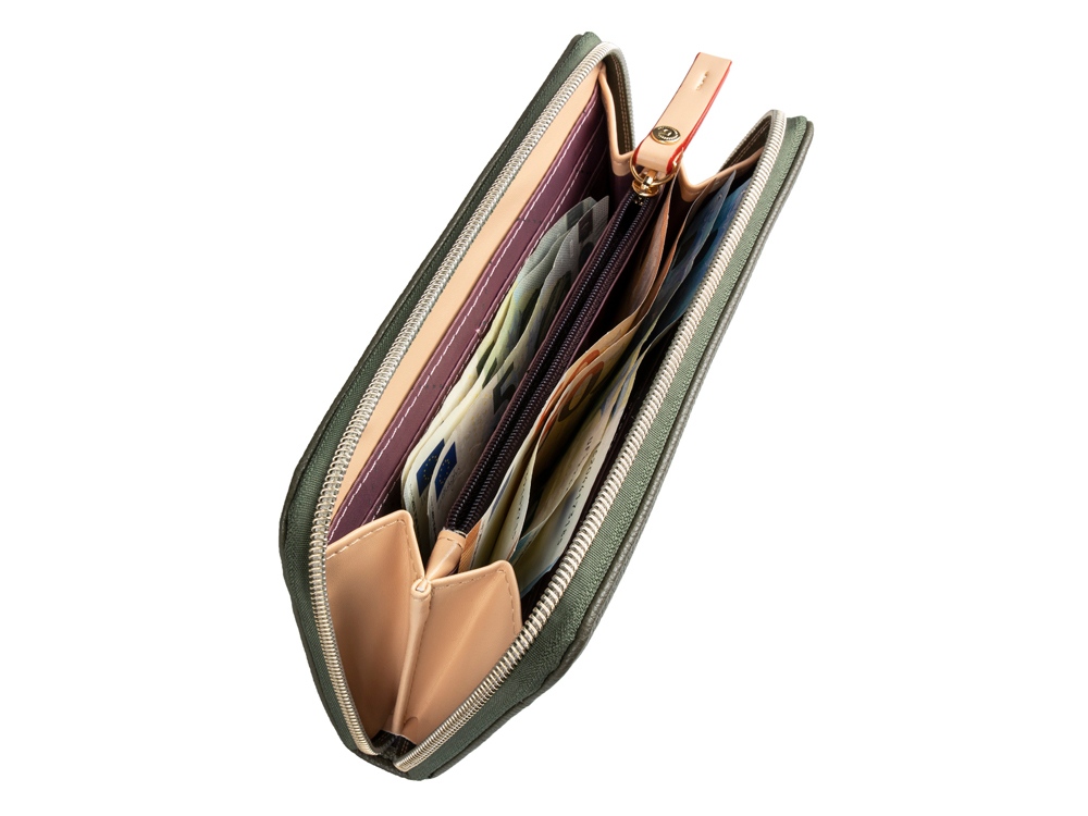 Кошелек женский Ella (оливковый)  (Изображение 4)