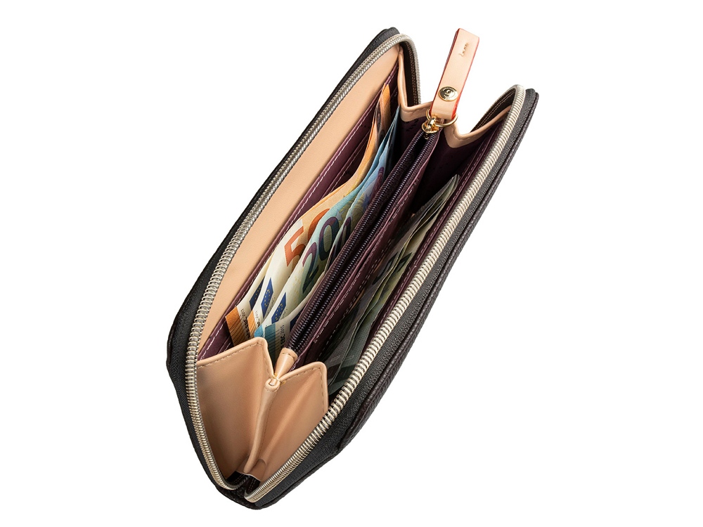 Кошелек женский Ella (темно-коричневый)  (Изображение 4)