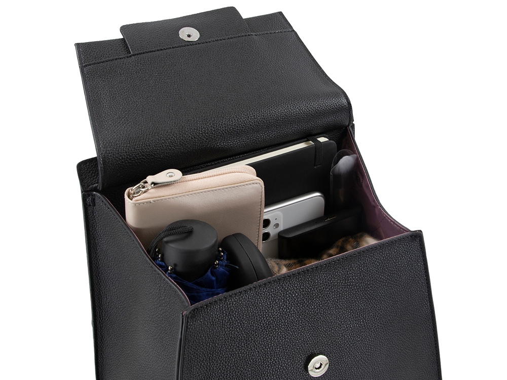 Рюкзак женский BUGATTI серия Chiara, чёрный, полиуретан, 29х14х31 см (Изображение 4)