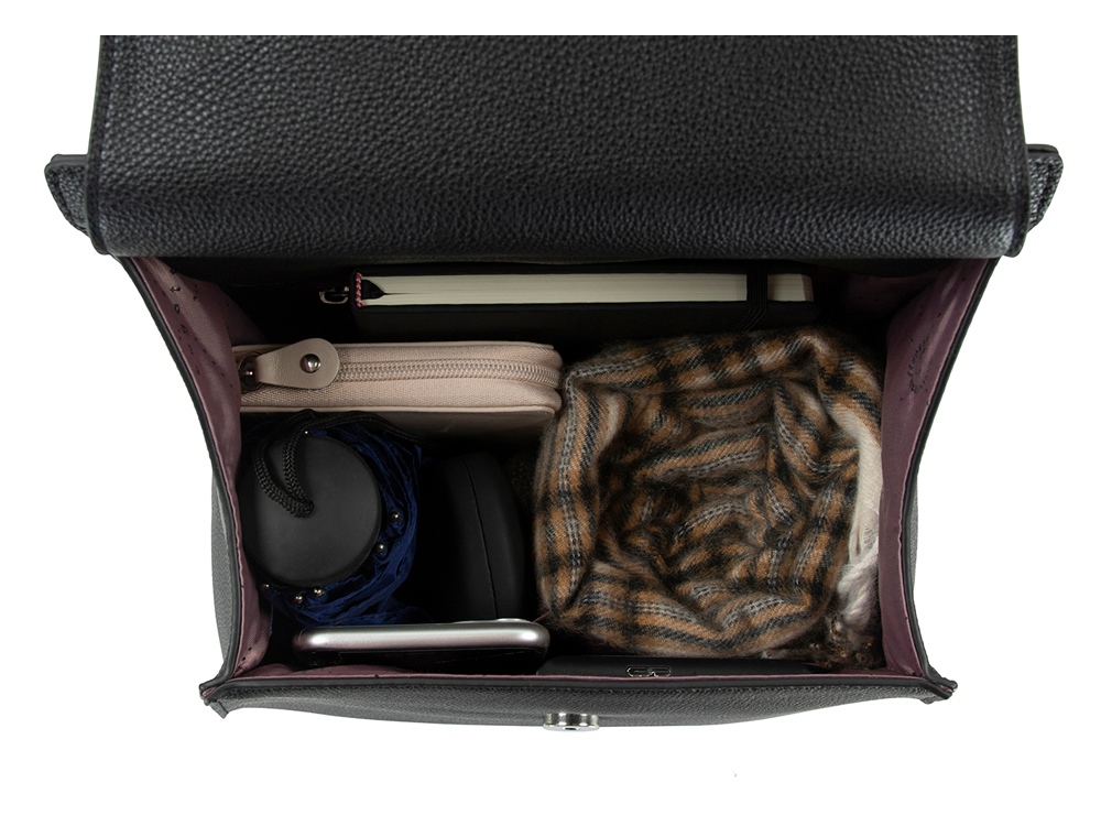 Рюкзак женский BUGATTI серия Chiara, чёрный, полиуретан, 29х14х31 см (Изображение 5)