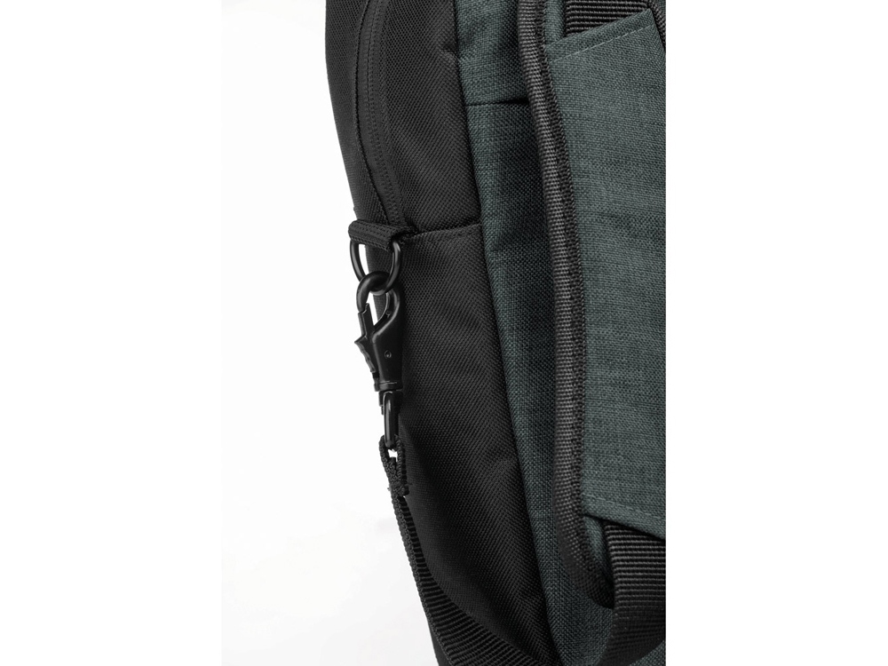 VINCENZO. сумка для ноутбука из полиэстера, темно-серый (Изображение 5)