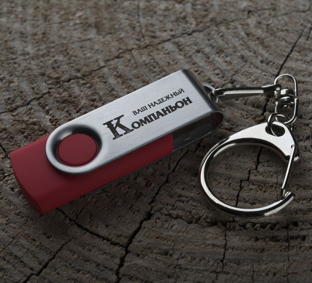 Флешка Twist, красная, 8 Гб (Изображение 5)