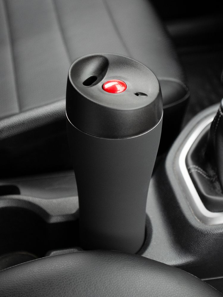 Термостакан Solingen, вакуумный, герметичный, черный (Изображение 6)