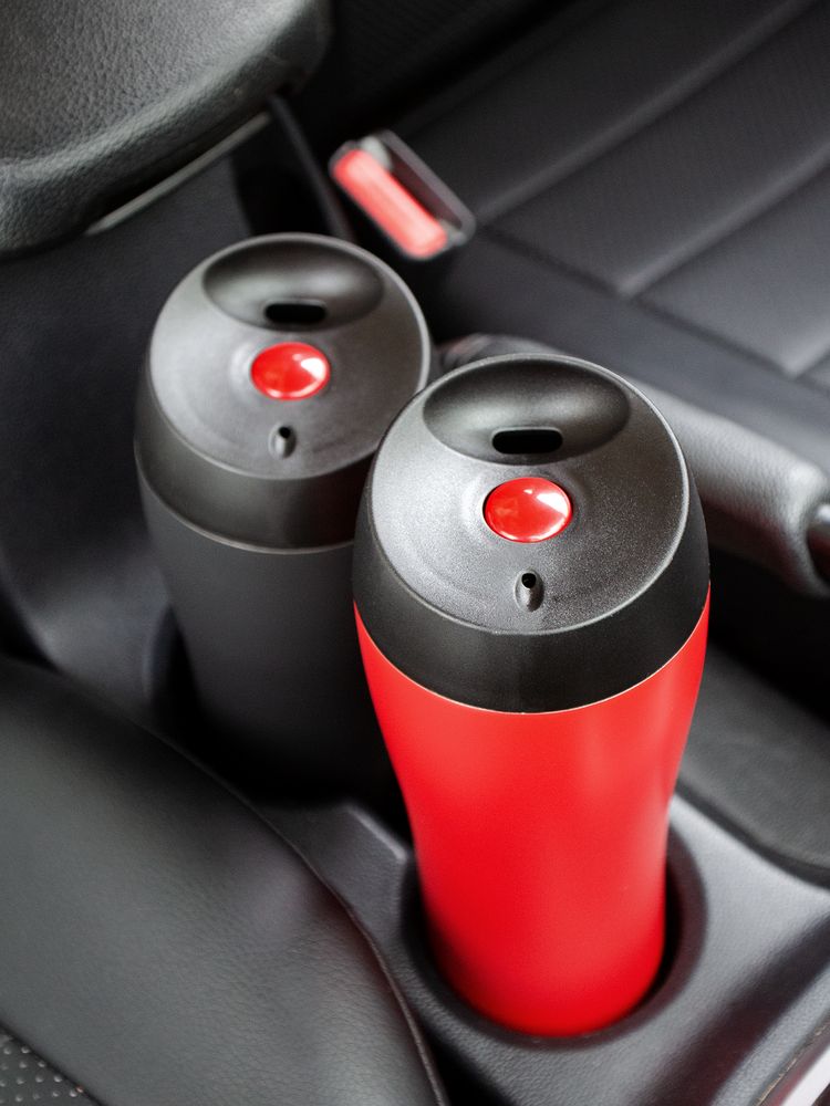 Термостакан Solingen, вакуумный, герметичный, черный (Изображение 7)