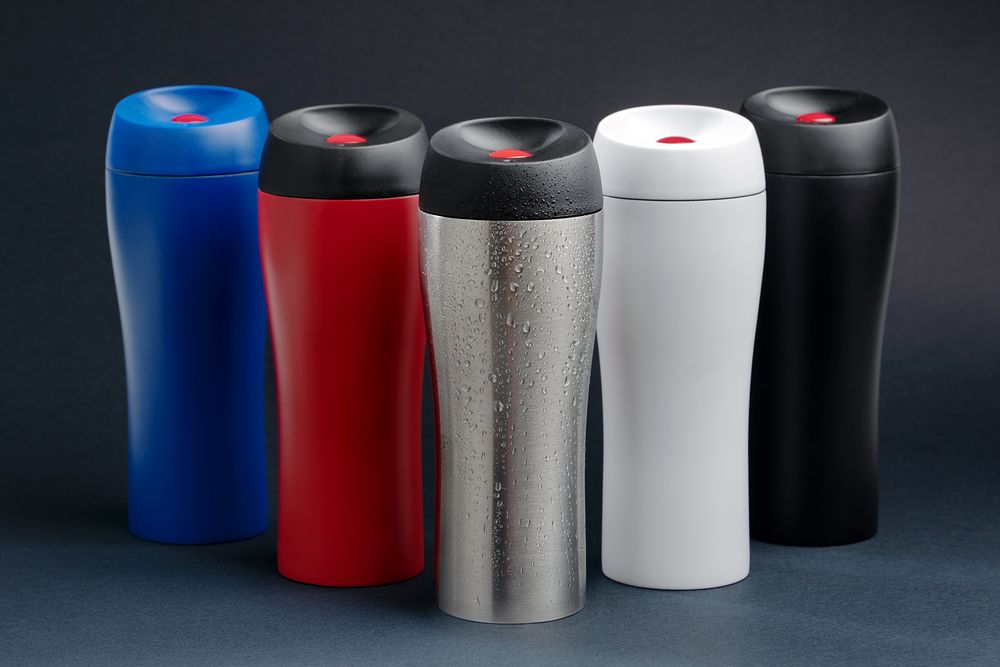 Термостакан Solingen, вакуумный, герметичный, белый (Изображение 7)