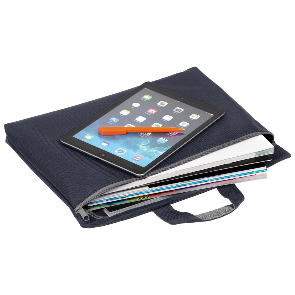 Сумка-папка Simple, темно-синяя (Изображение 5)