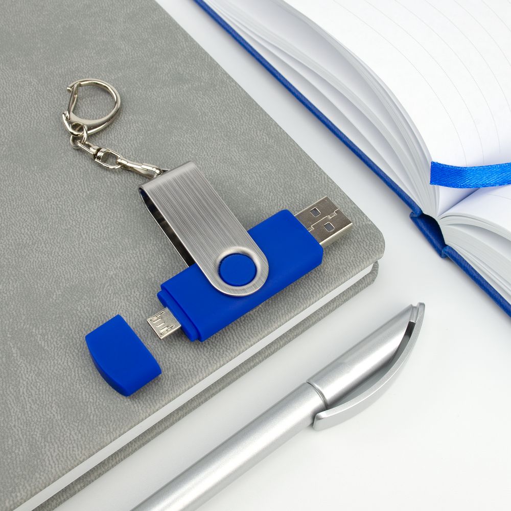 Флешка Double Twist 16 Гб синяя (Изображение 5)