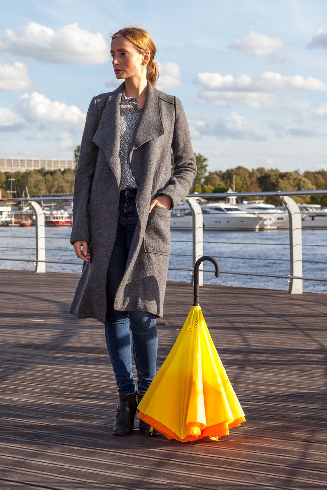 Зонт наоборот Unit Style, трость (Изображение 7)