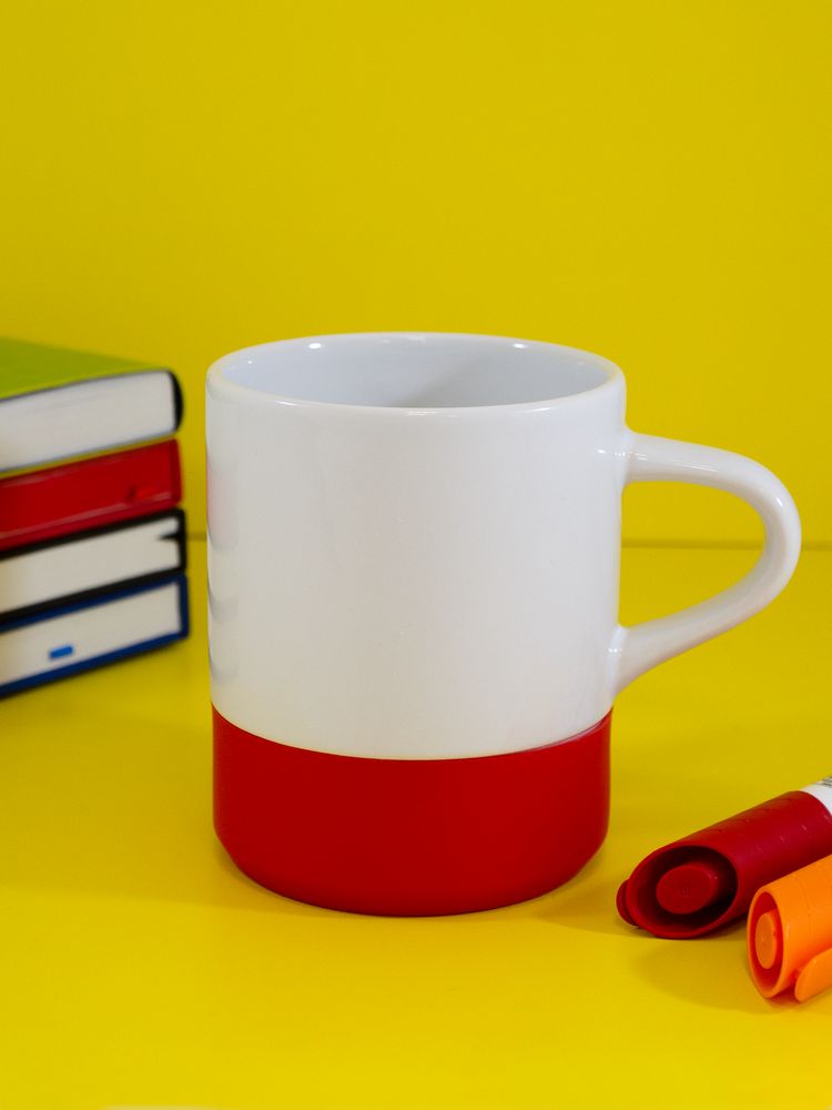 Кружка с силиконовой подставкой Protege, красная (Изображение 5)