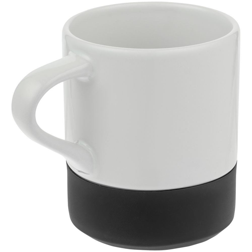 Кружка с силиконовой подставкой Protege, черная (Изображение 2)