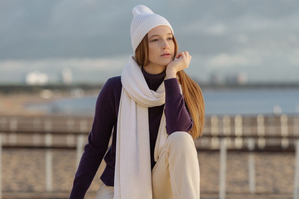 Шарф Alpine, белый (Изображение 7)