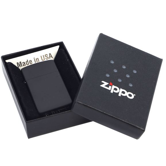 Зажигалка Zippo Slim Matt, матовая черная (Изображение 3)