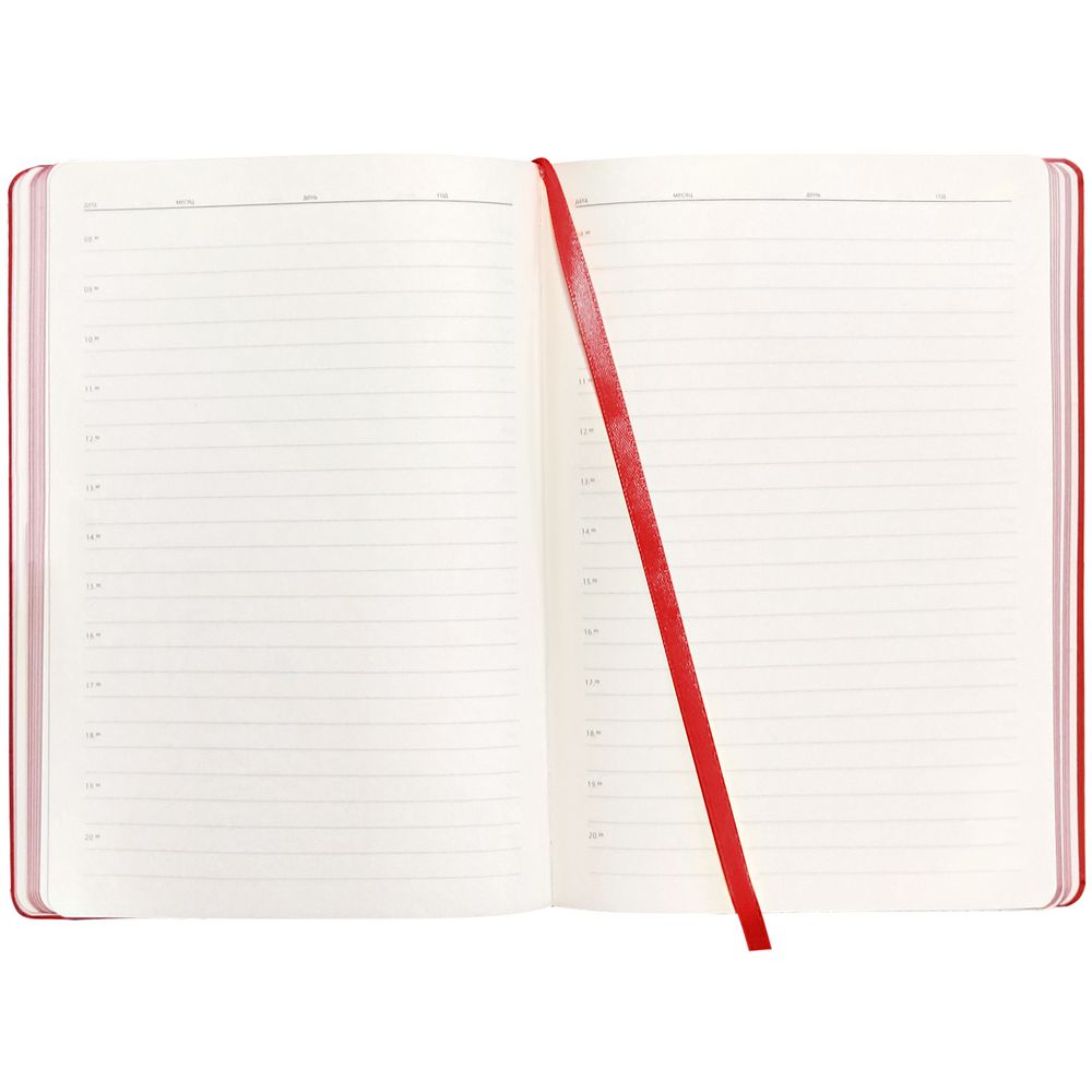 Ежедневник Shall Light, недатированный, красный (Изображение 5)