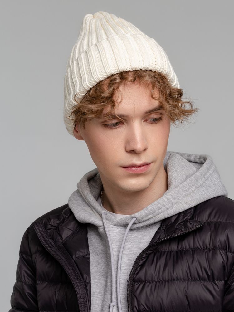 Шапка Norfold, молочно-белая (Изображение 5)
