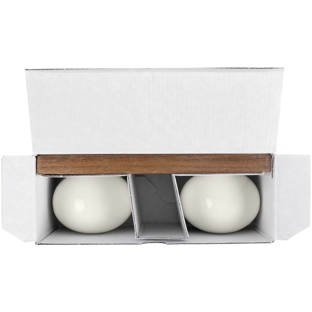 Набор из солонки и перечницы Piacente, белый (Изображение 6)