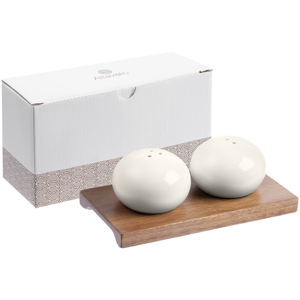 Набор из солонки и перечницы Piacente, белый (Изображение 7)