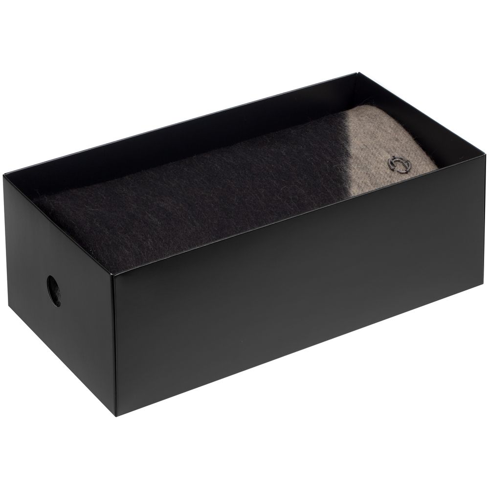 Палантин Charming, черный с бежевым (Изображение 11)