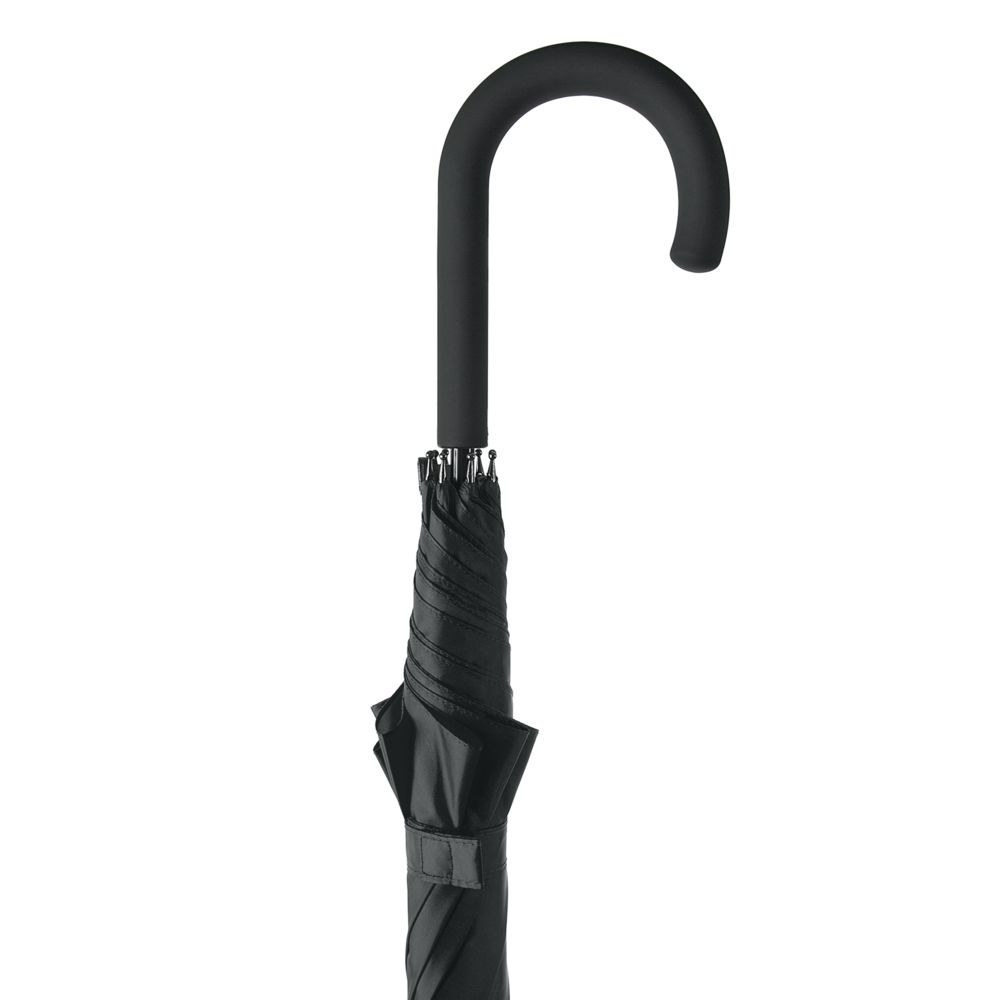 Зонт-трость Wind, черный (Изображение 5)