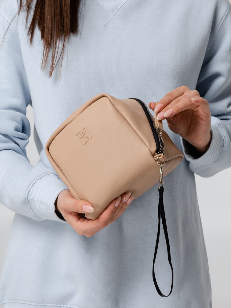 Дорожная косметичка Cubo, бежевая (Изображение 10)