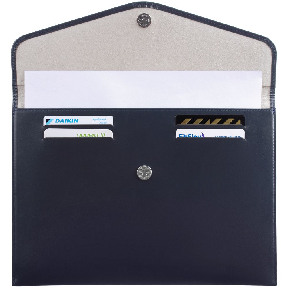 Папка для документов Signature, синяя (Изображение 4)