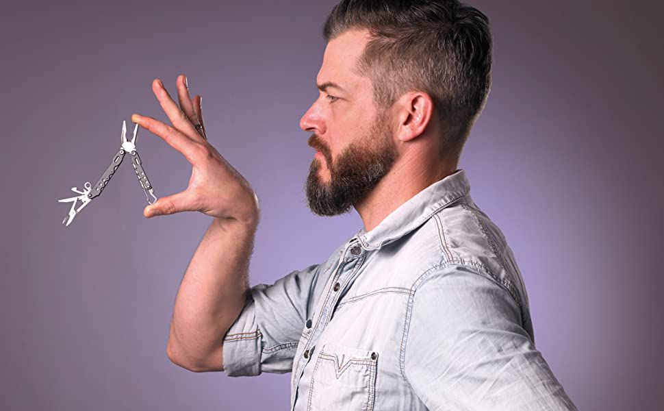 Мини-мультитул Working Tool, серый (Изображение 7)