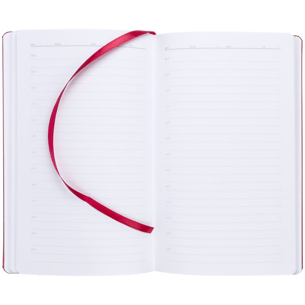 Ежедневник Nova Round, недатированный, красный (Изображение 5)