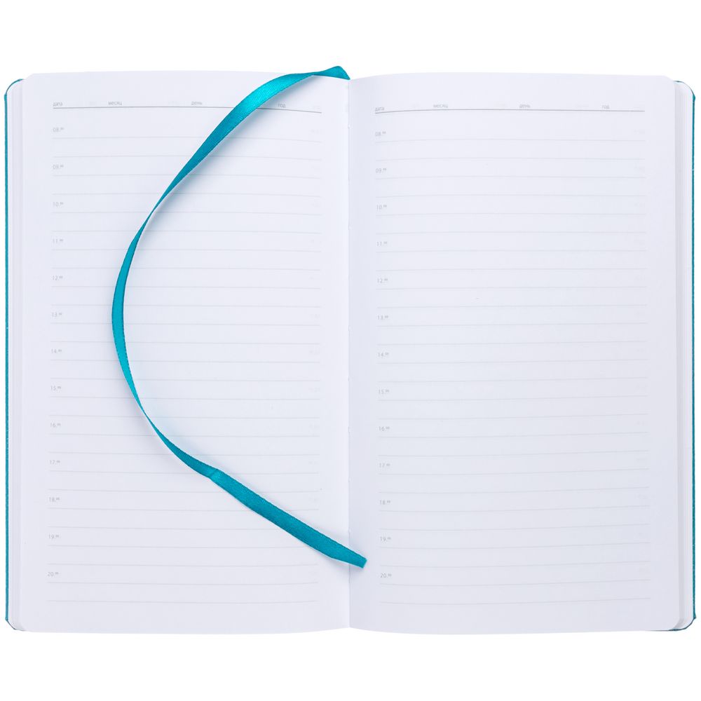 Ежедневник Nova Round, недатированный, бирюзовый (Изображение 5)