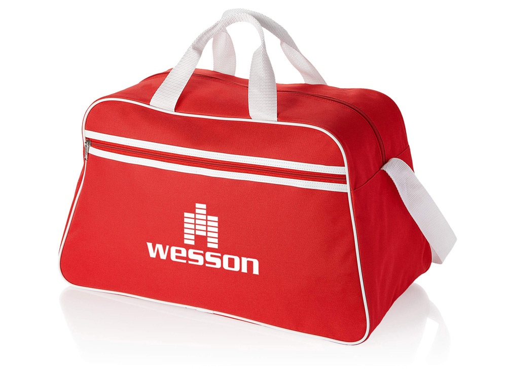 Сумка спортивная San Jose (красный/белый)  (Изображение 2)