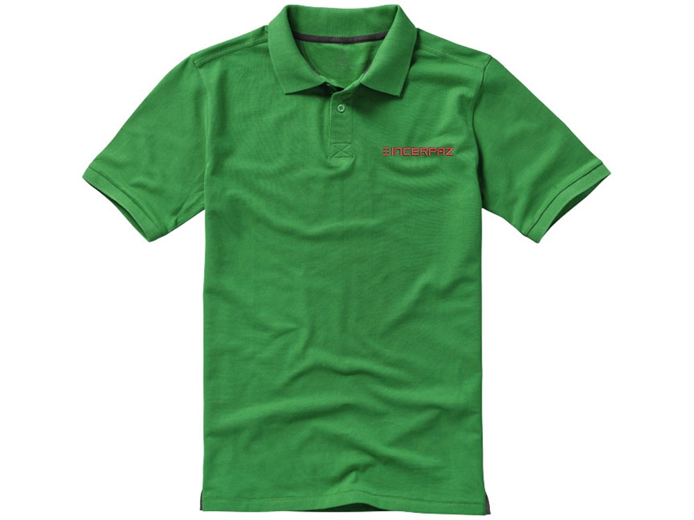 Рубашка поло Calgary мужская (зеленый) 2XL (Изображение 5)
