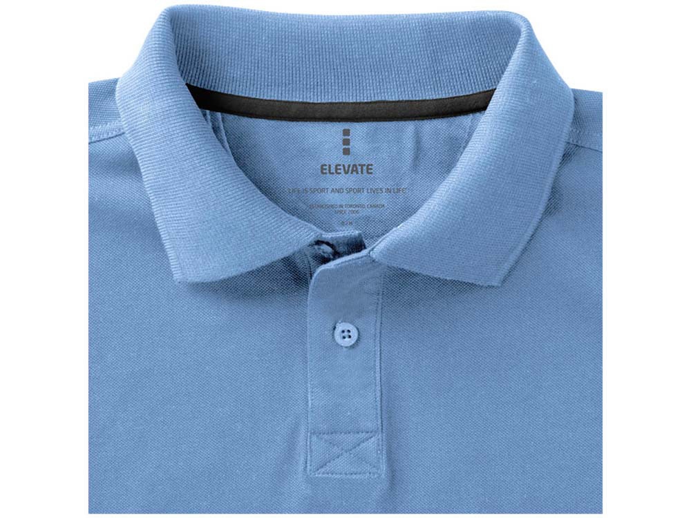 Рубашка поло Calgary мужская (голубой) M (Изображение 7)
