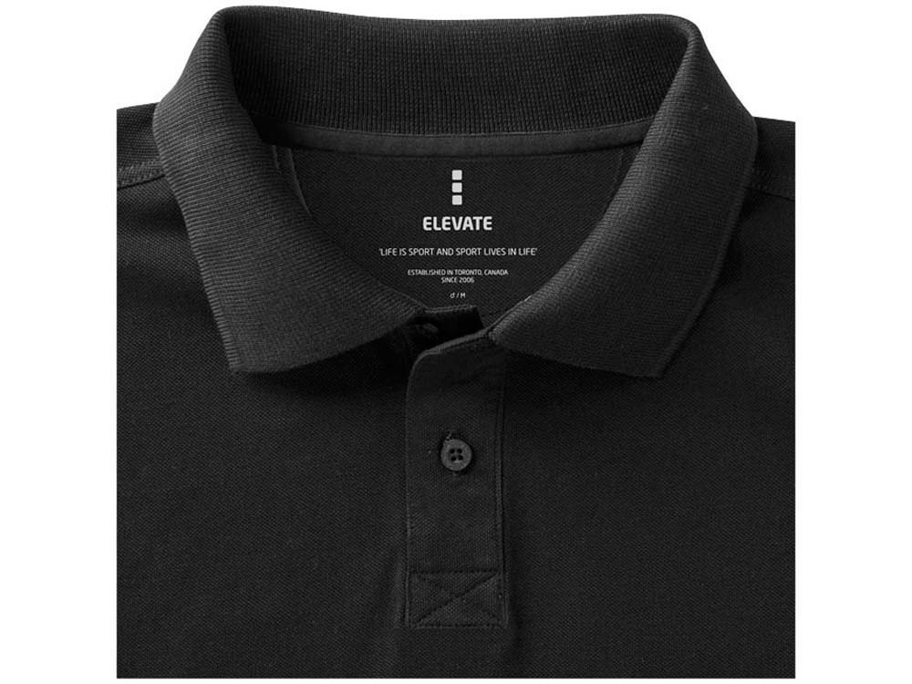 Рубашка поло Calgary мужская (антрацит) 2XL (Изображение 7)