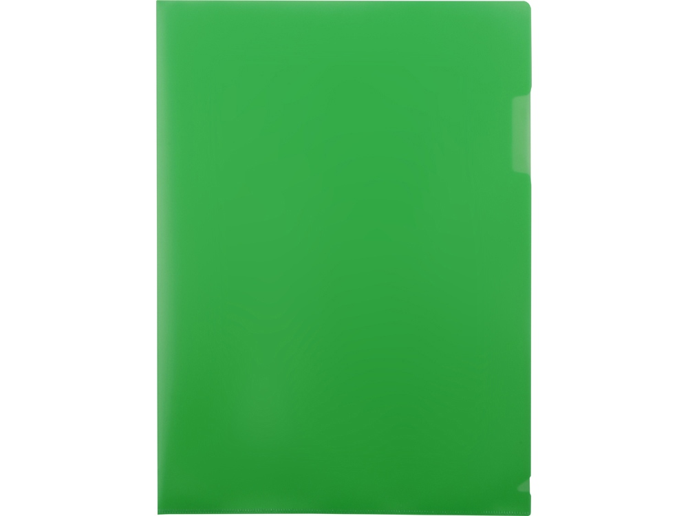 Папка- уголок А4, матовая (зеленый матовый)  (Изображение 3)