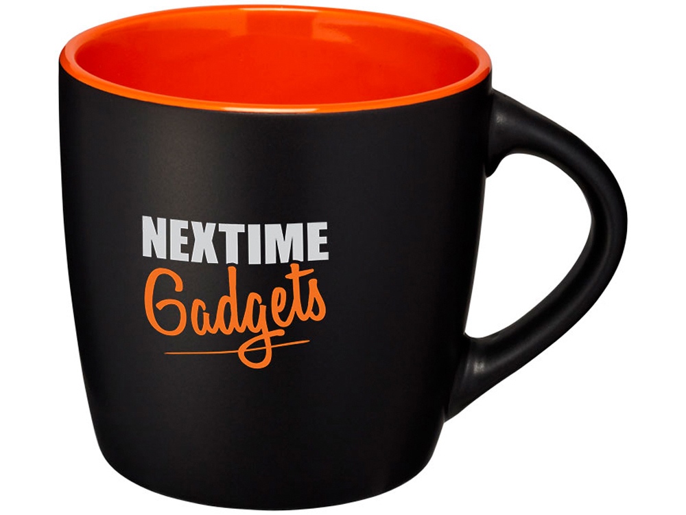 Керамическая чашка Riviera (черный/оранжевый)  (Изображение 6)