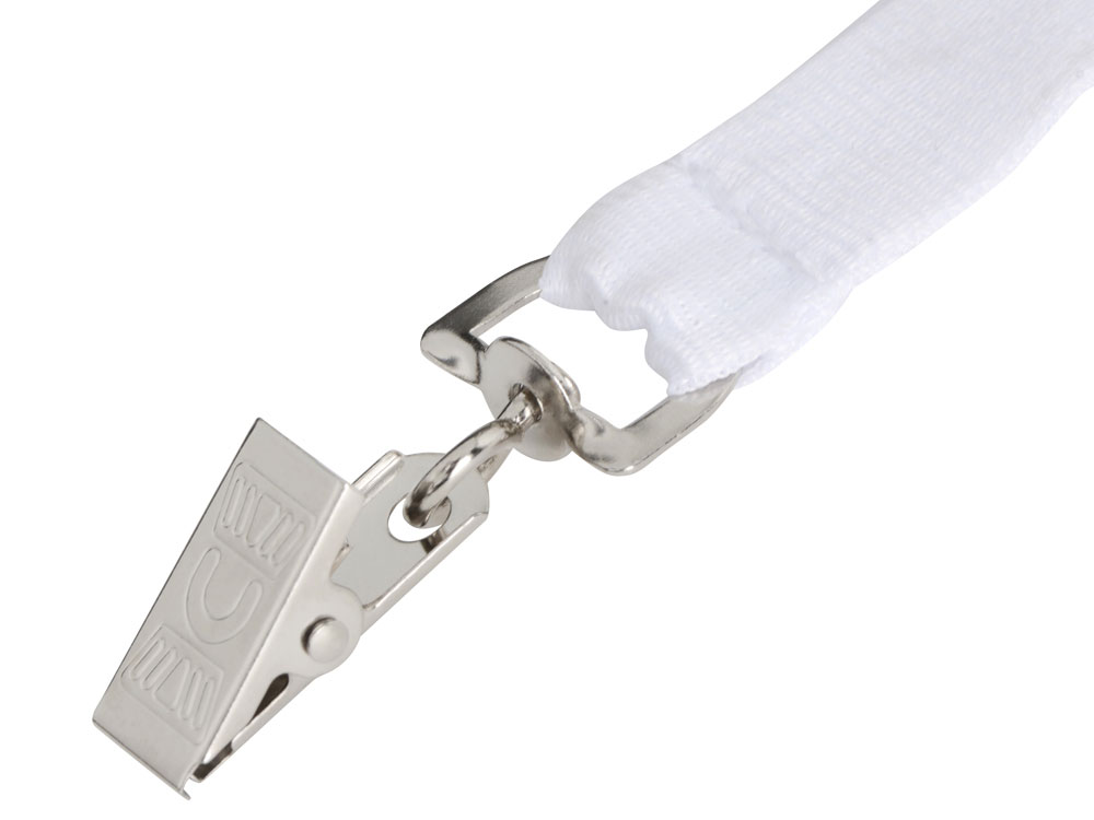 Ланьярд с клипом (белый)  (Изображение 2)