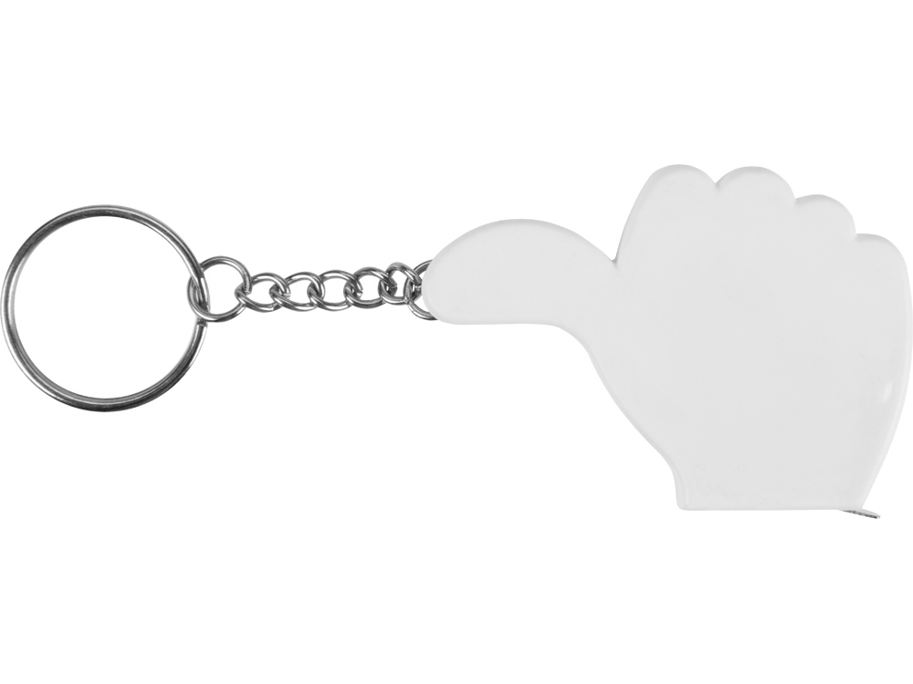 Брелок-рулетка, 1 м., белый (Изображение 3)