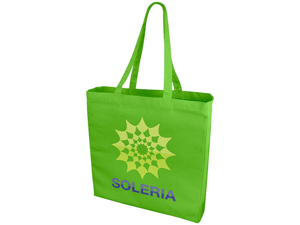 Сумка Odessa хлопковая, 220 г/м2 (лайм)  (Изображение 4)